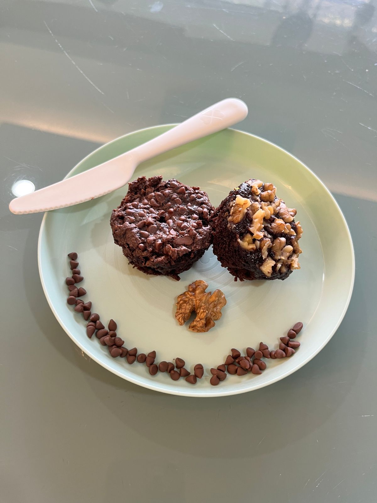 Double chocolate and chocolate walnut brownies